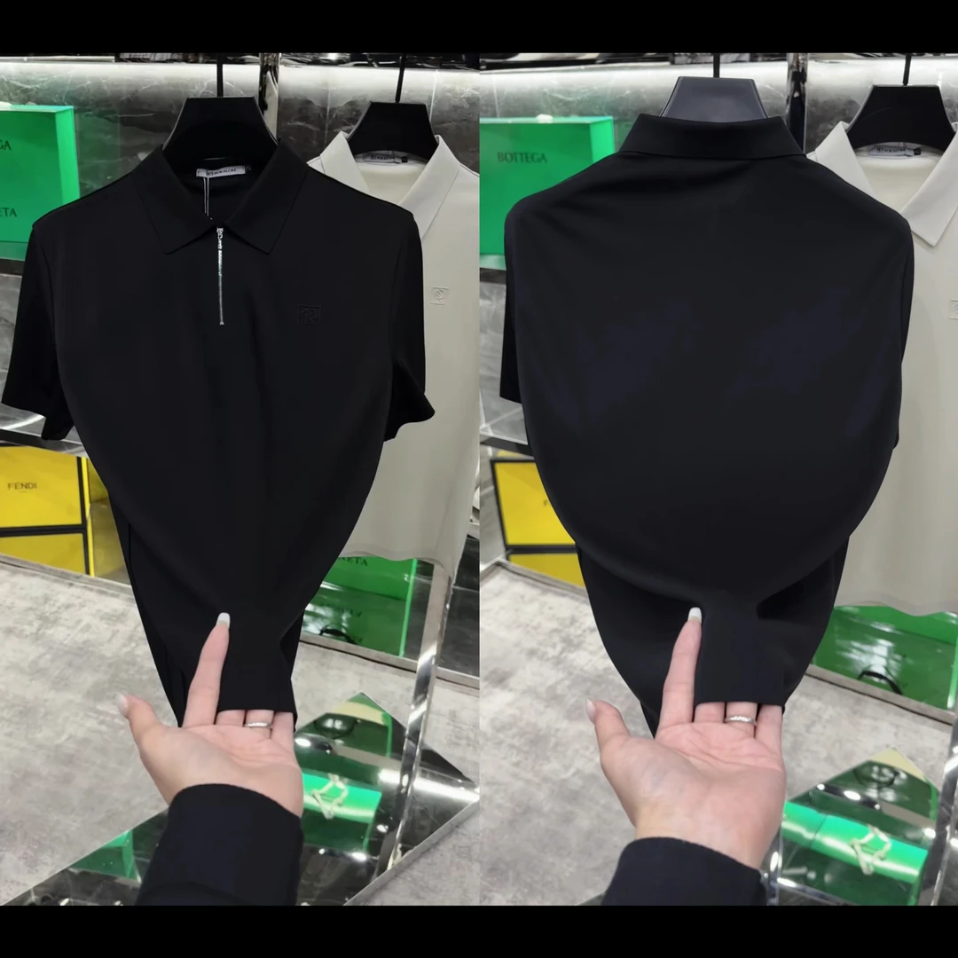 夏季百搭男士翻领无痕超薄面膜短袖polo2111