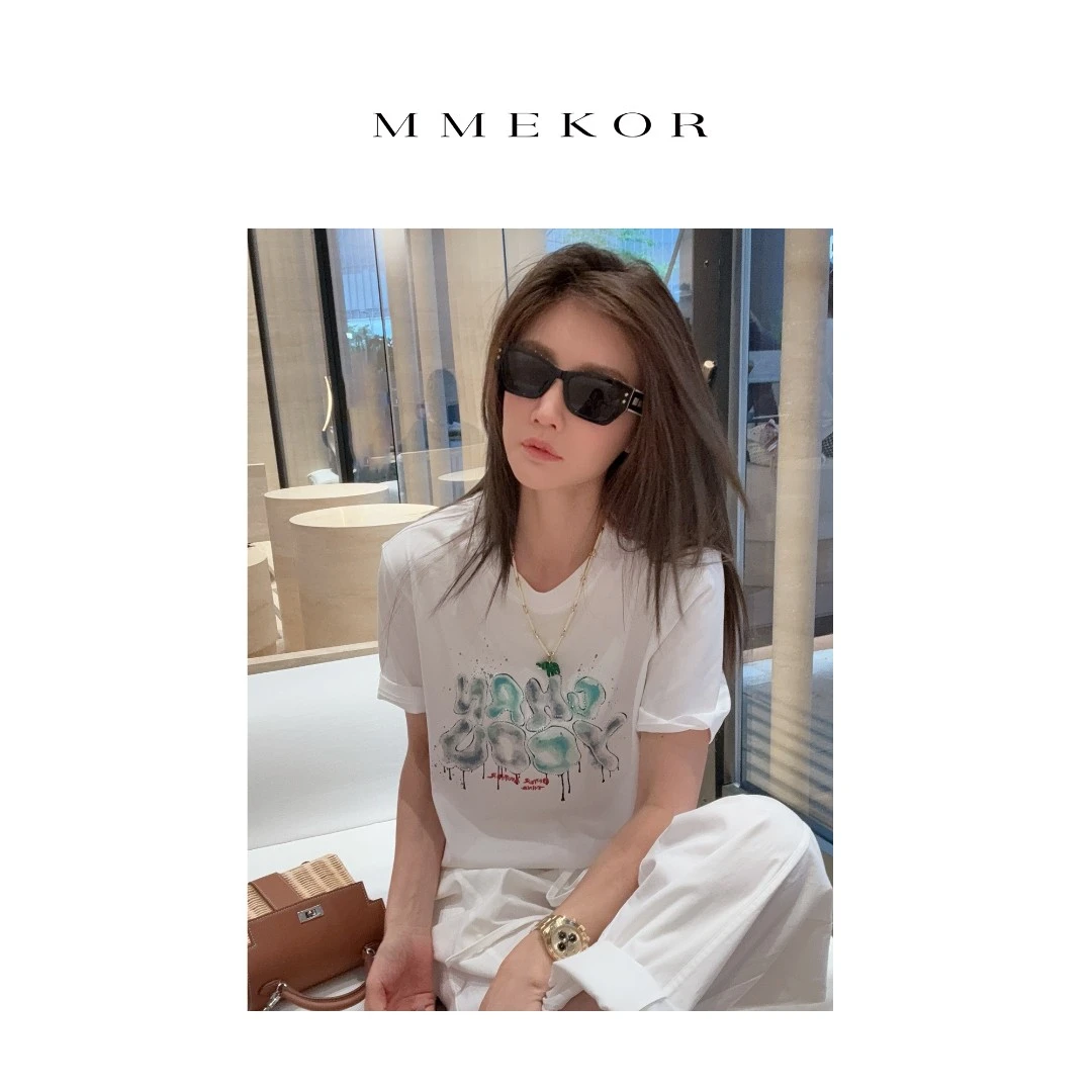 MMEKOR“ 夏日冰晶”T恤 2025新款智性通勤休闲短袖 89110