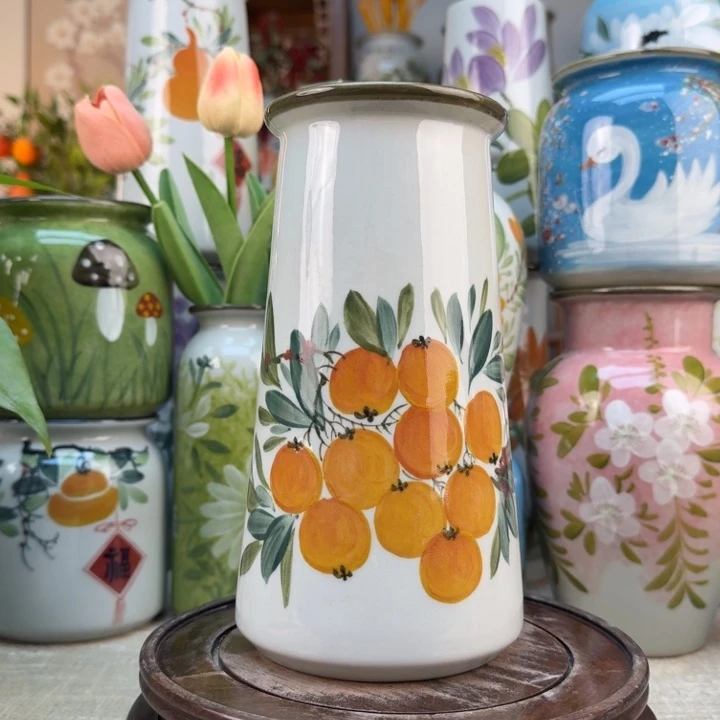 景德镇陶瓷花手绘釉下彩