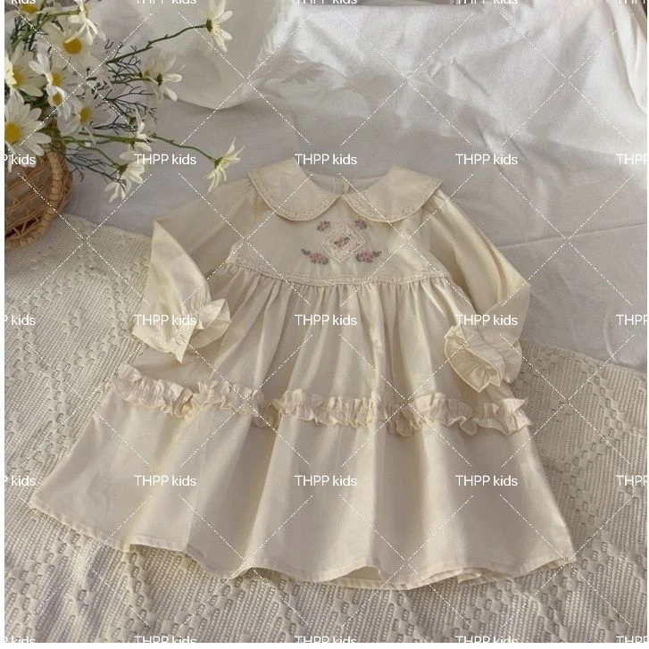 THPP·25春~韩版刺绣棉布裙Y241607