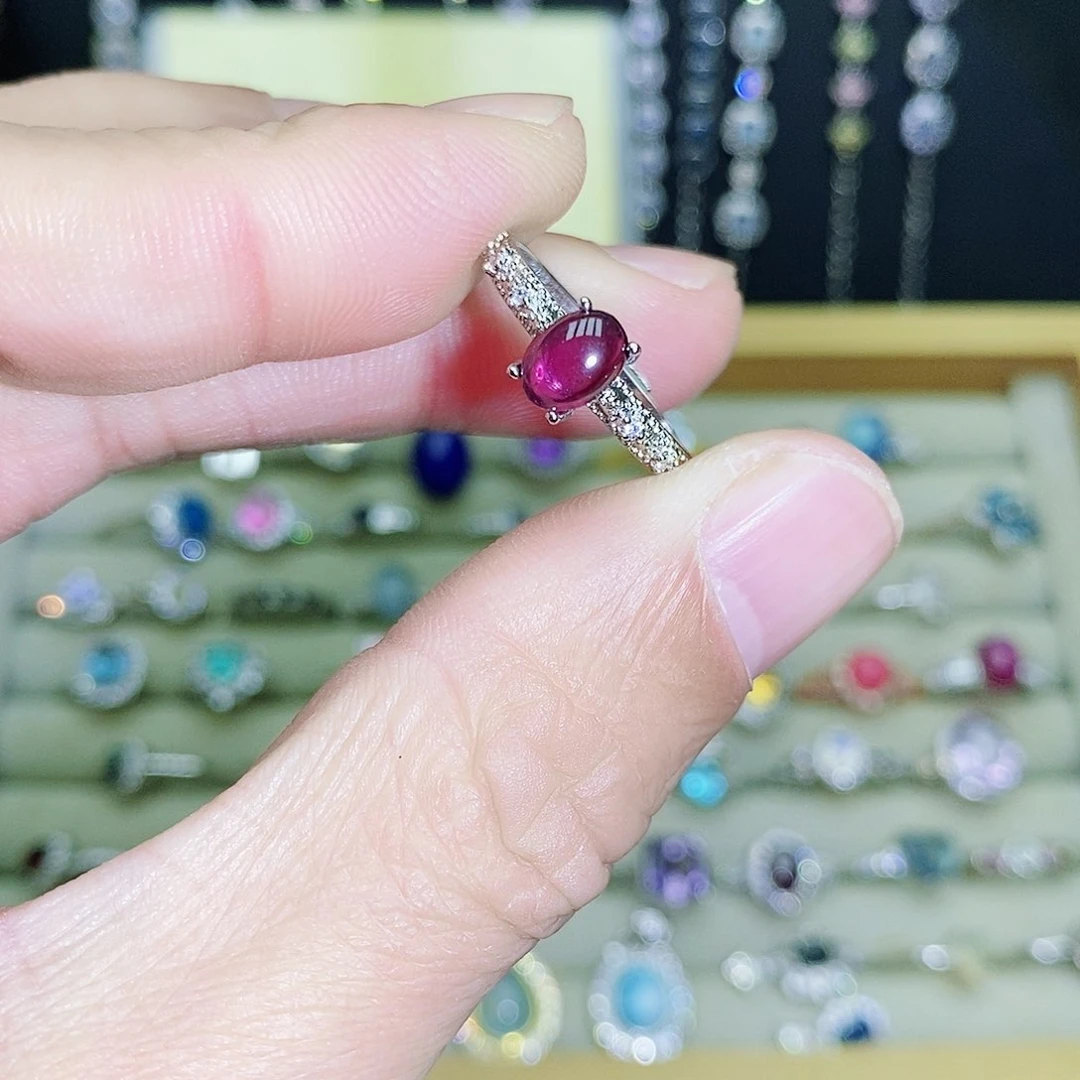 未镶嵌戒指石榴石（紫牙乌）