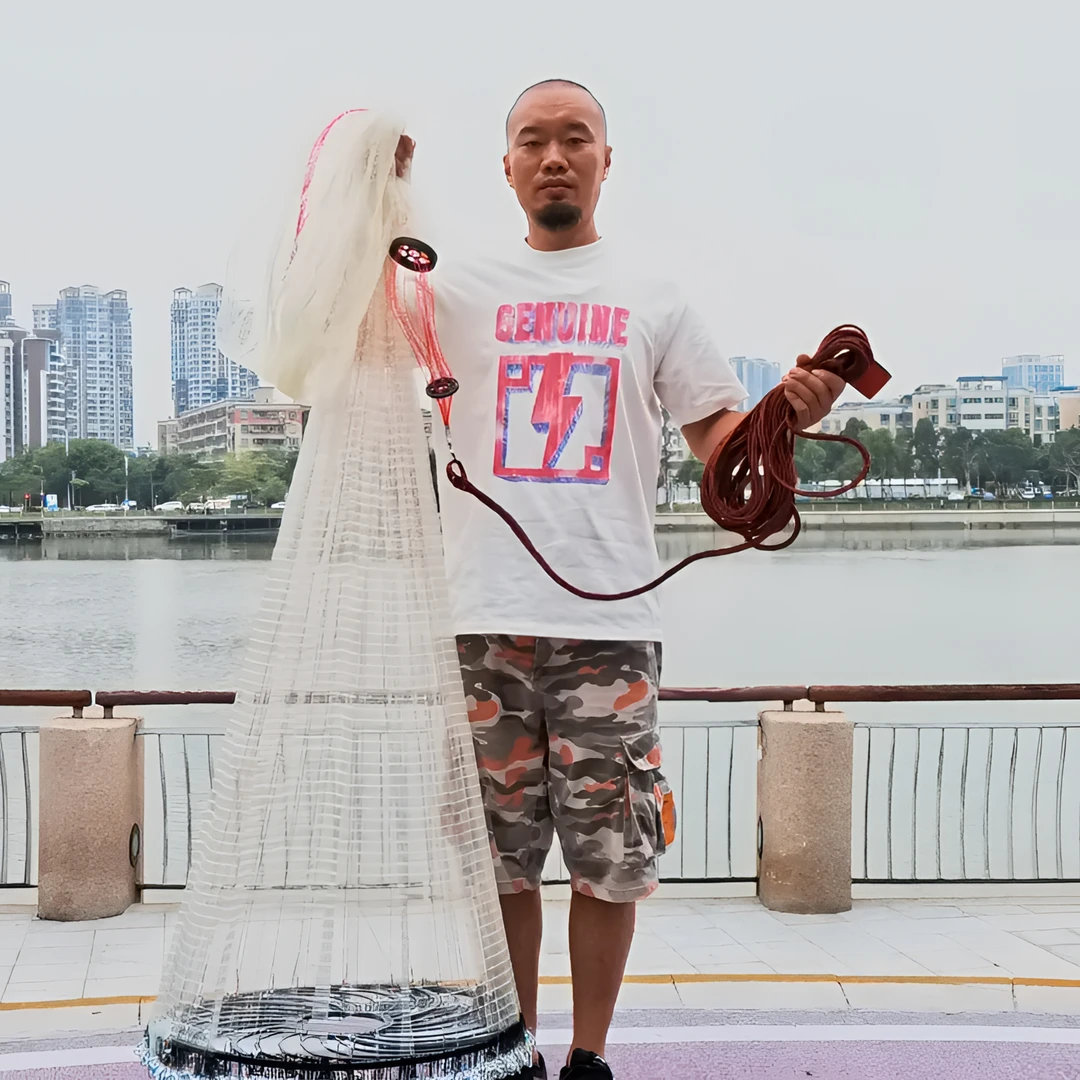 （新手入门款）花边齿轮大飞盘送包飞盘排名第一名捕鱼撒网渔网鱼网