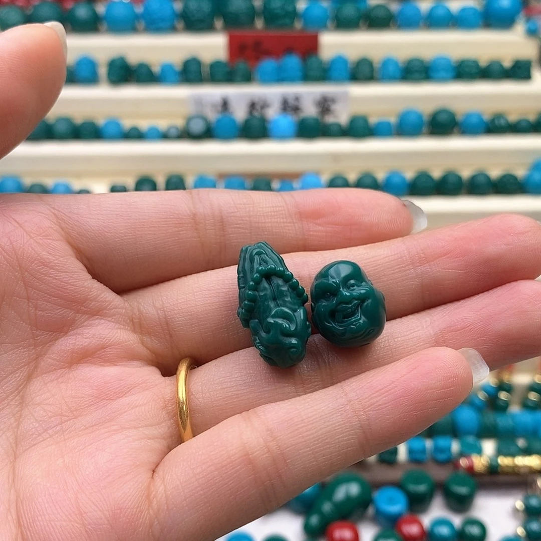 老***人琉璃DIY油绿色佛手+恶僧