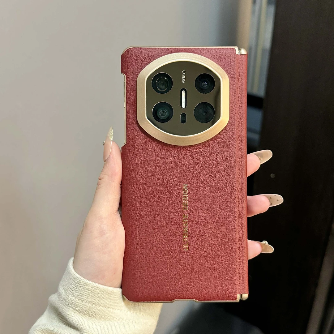 适用华为MateX5秒变X7手机壳X6典藏版素皮双中轴全包镜头防摔保护