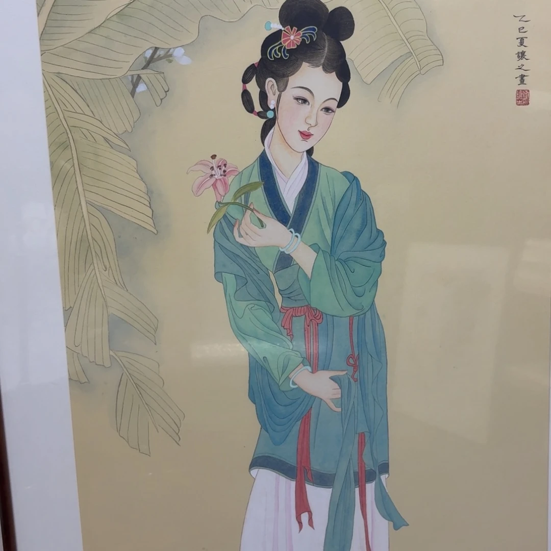 国画手绘作品带框160/80