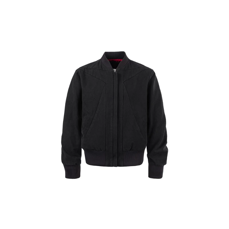 -EQME- 重磅4解构裁剪夹克 倒三角设计做旧水洗痞帅硬汉外套