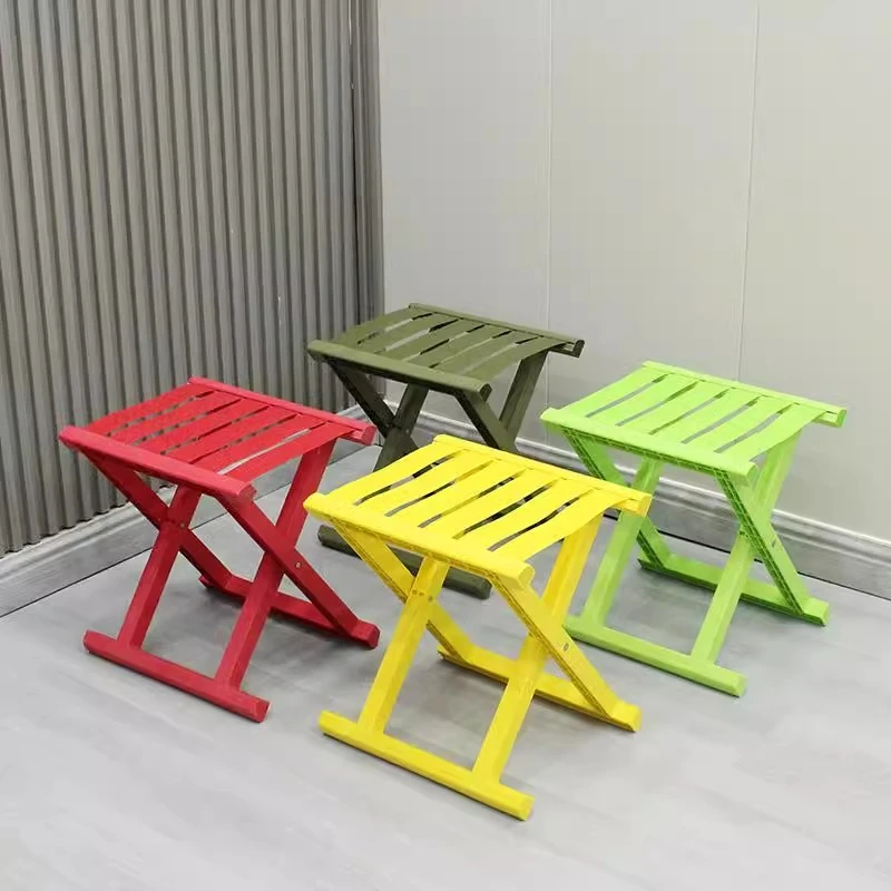 新款加厚塑料折叠马扎凳钓鱼家用便携凳子户外椅子可折叠塑料板凳