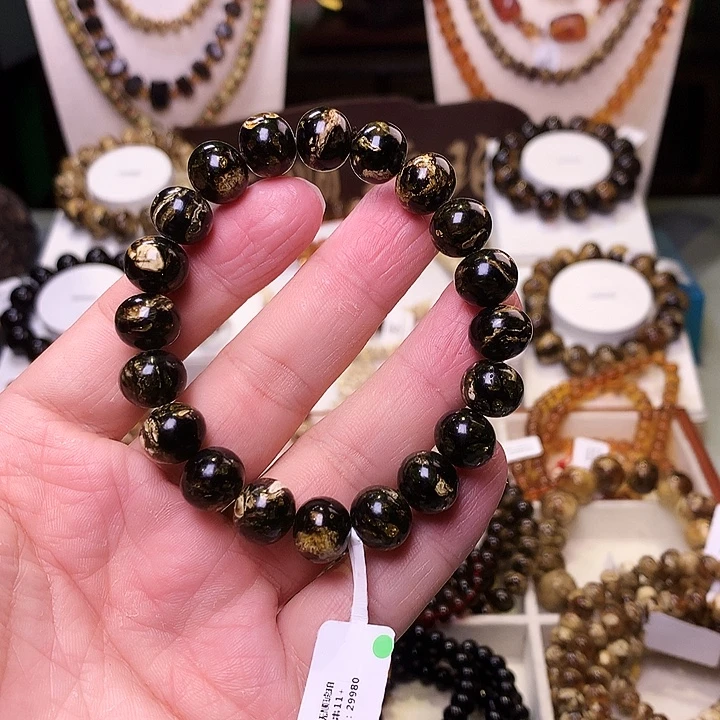 琥珀未镶嵌裸石11+黑白279