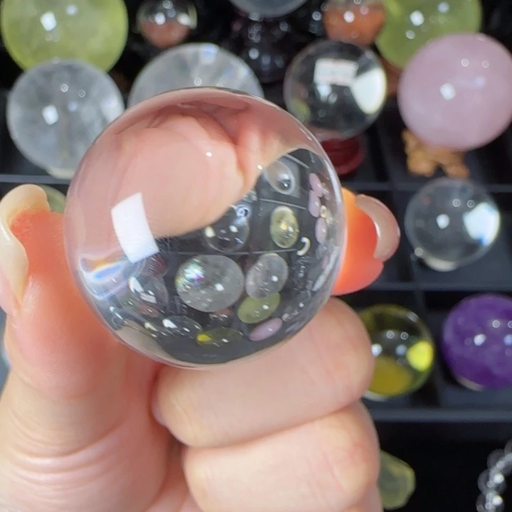 水晶天然水晶球J31未镶嵌天然3.3公分