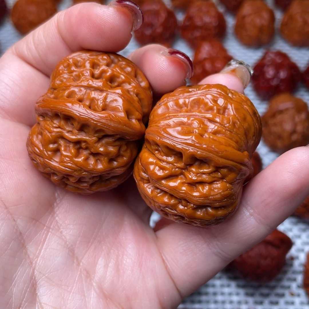 桃核吊坠文玩核桃 手把件 元宝 41