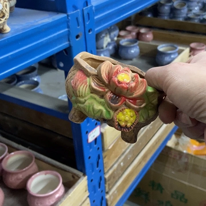 陶瓷花盆单场满9.9发9*8*6