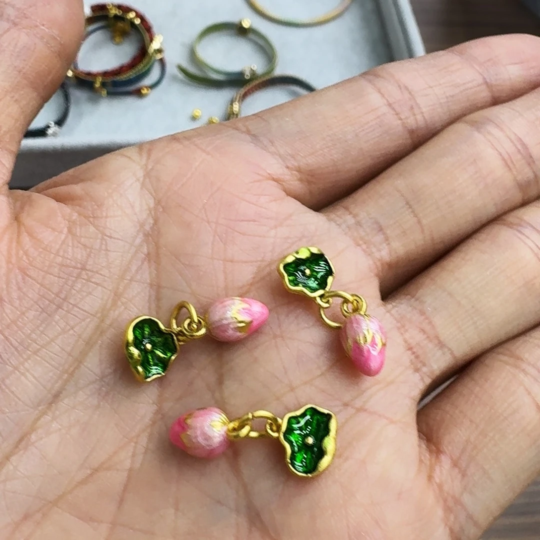 40号滴釉荷花包提溜3个装