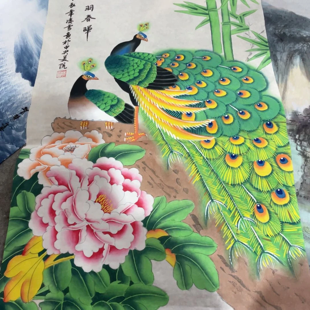 国画国画作品画心一张