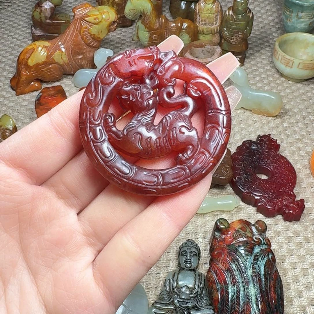 白玉菩提吊坠挂件