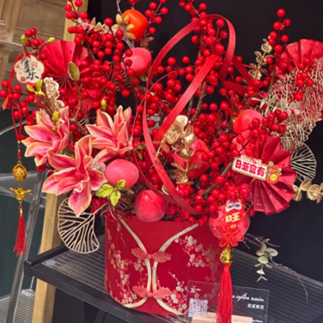 新年买花越过越发年宵花