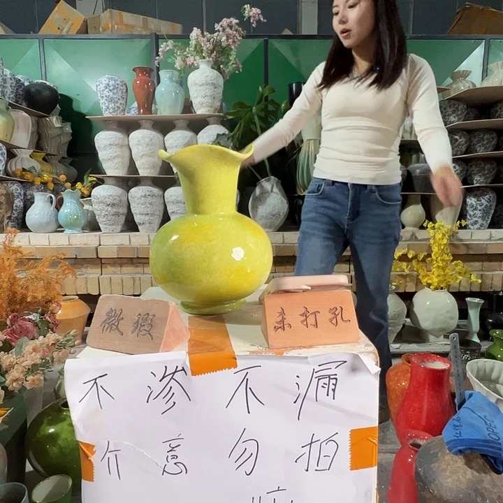 陶瓷景德镇陶瓷花瓶瑕疵专场