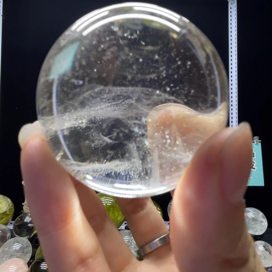 未镶嵌珠宝半成品水晶hh白水晶黄3135