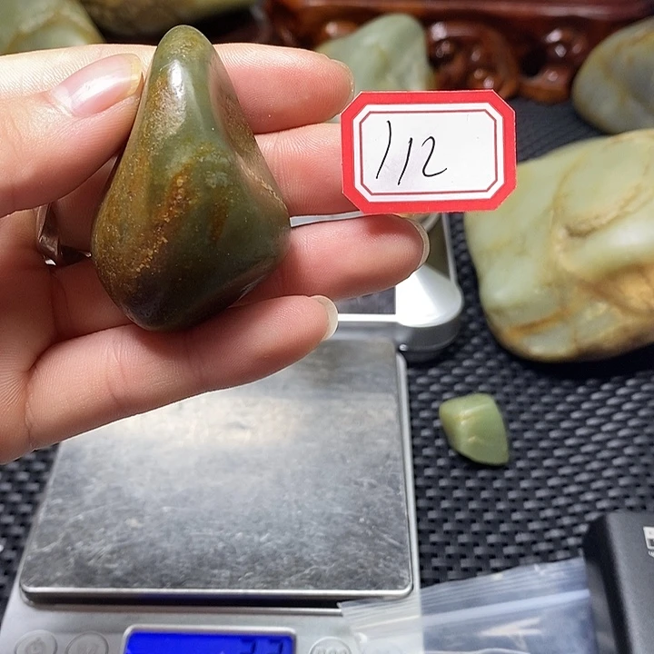 和田玉未镶嵌挂件112