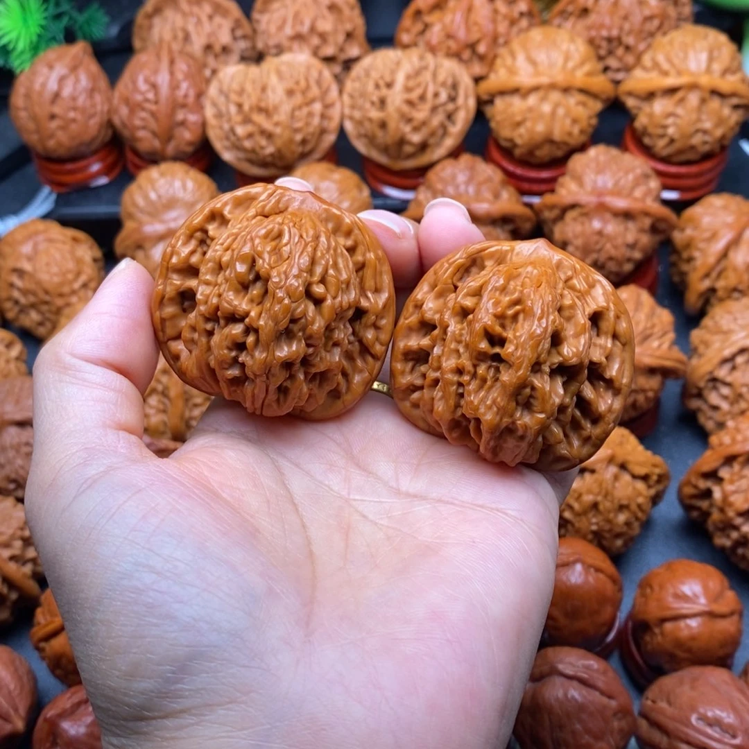 把件文玩核桃45狮虎兽
