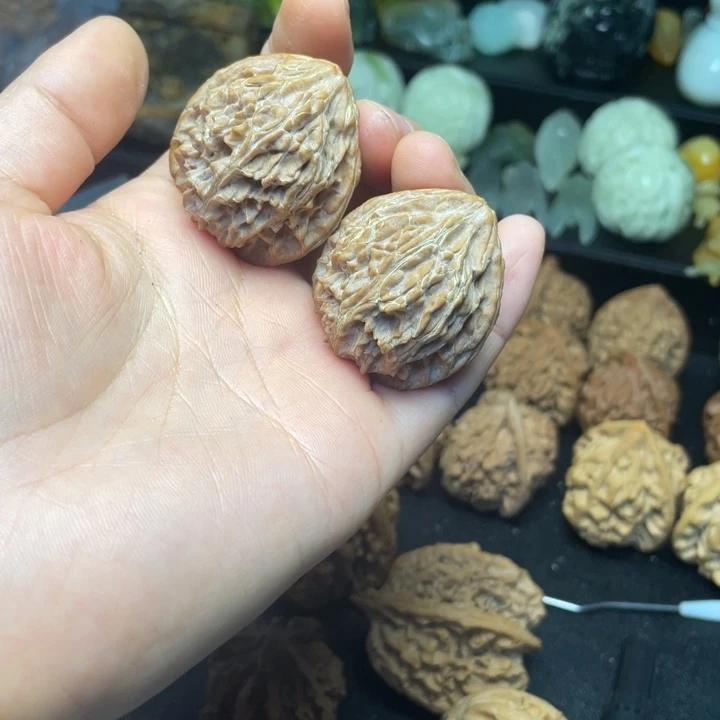 吊坠文玩核桃麻核桃34瑕疵