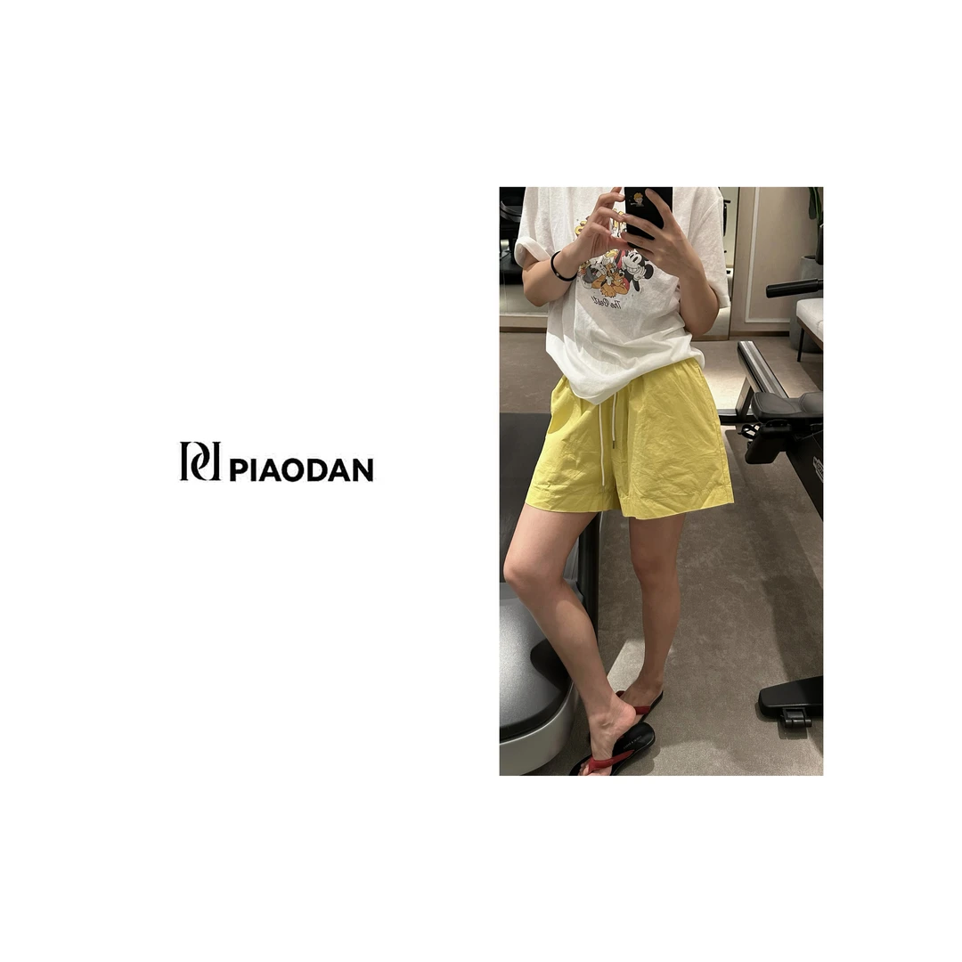 【PIAO DAN】新款高级抽绳度假风短裤