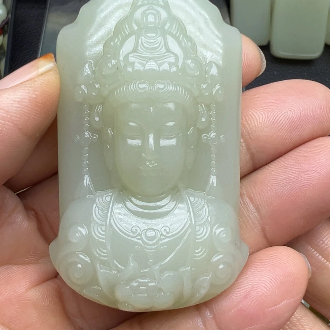 和田玉（糖玉）未镶嵌吊坠(不含链)