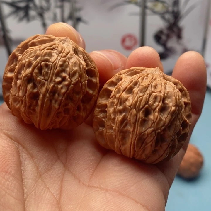 文玩核桃把件精品文玩手捻野生官帽元