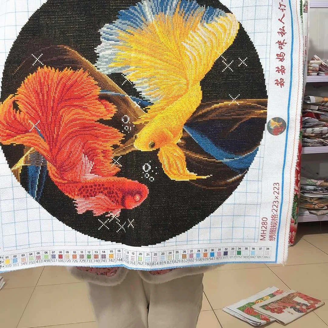 棉十字绣成品出售