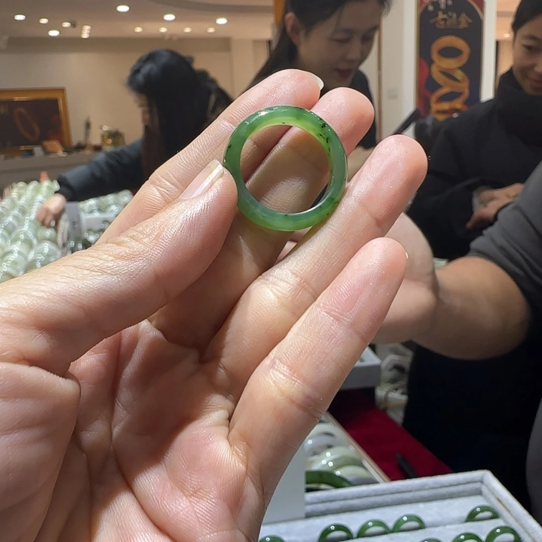 和田玉未镶嵌戒指20号编号583