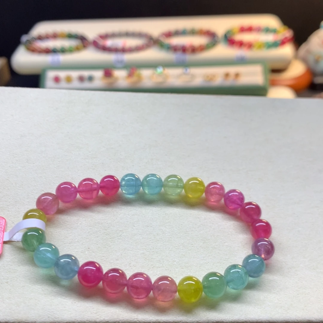 手串未镶嵌碧玺荧光7.3mm