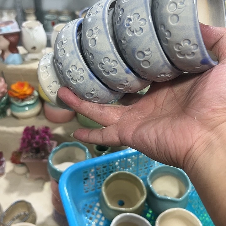 微瑕陶瓷花盆满9.9发