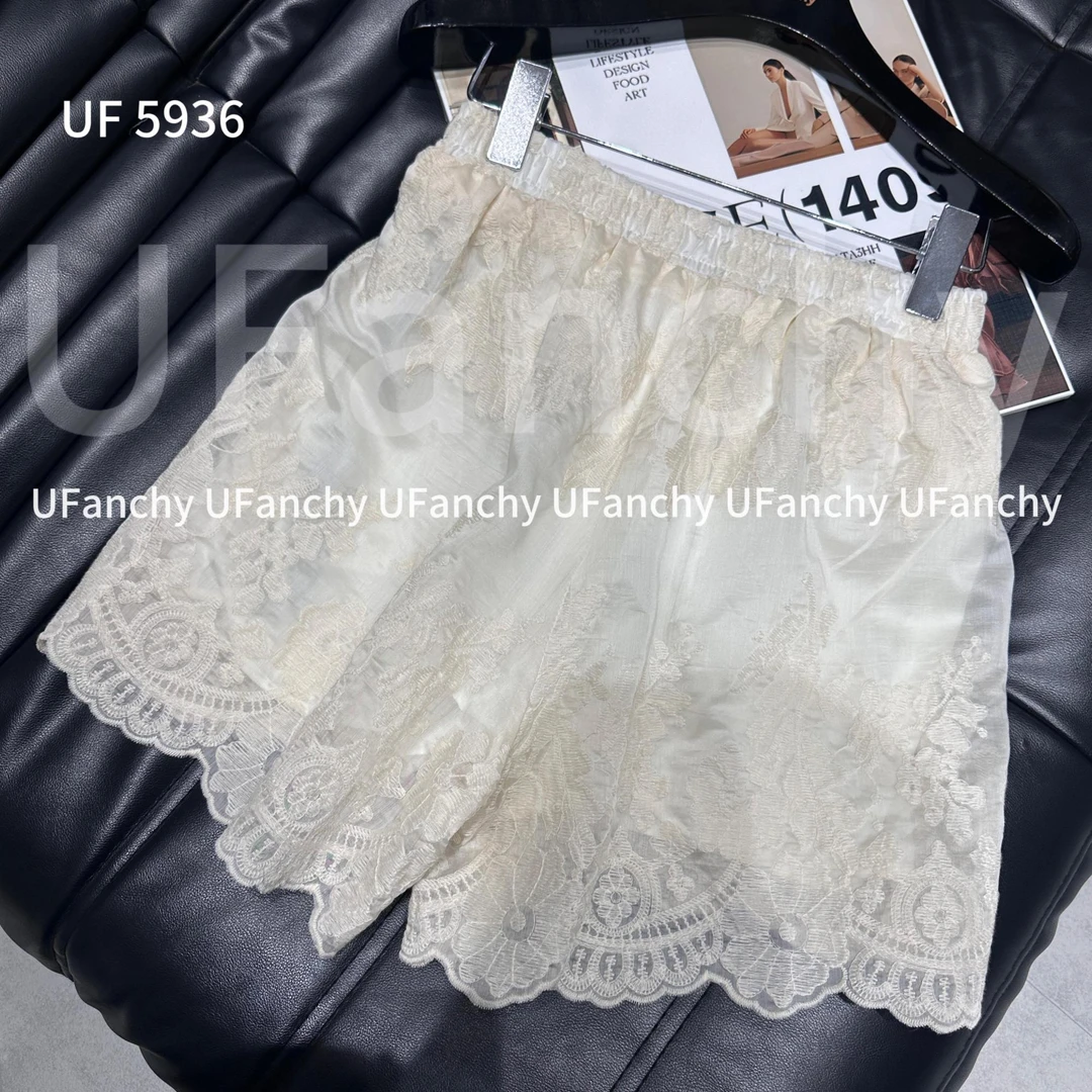 杨杨 UF-重工花边短裤5936
