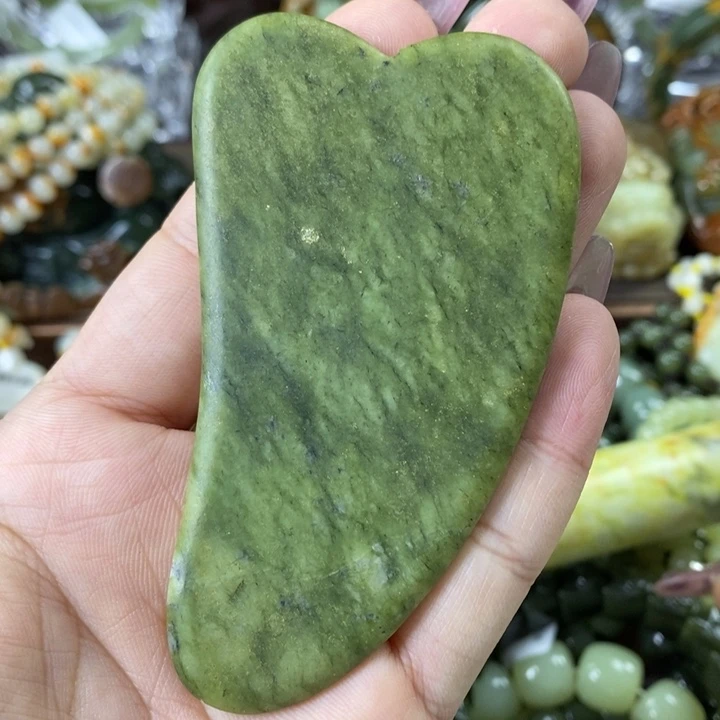 蛇纹石玉刮板板未镶嵌