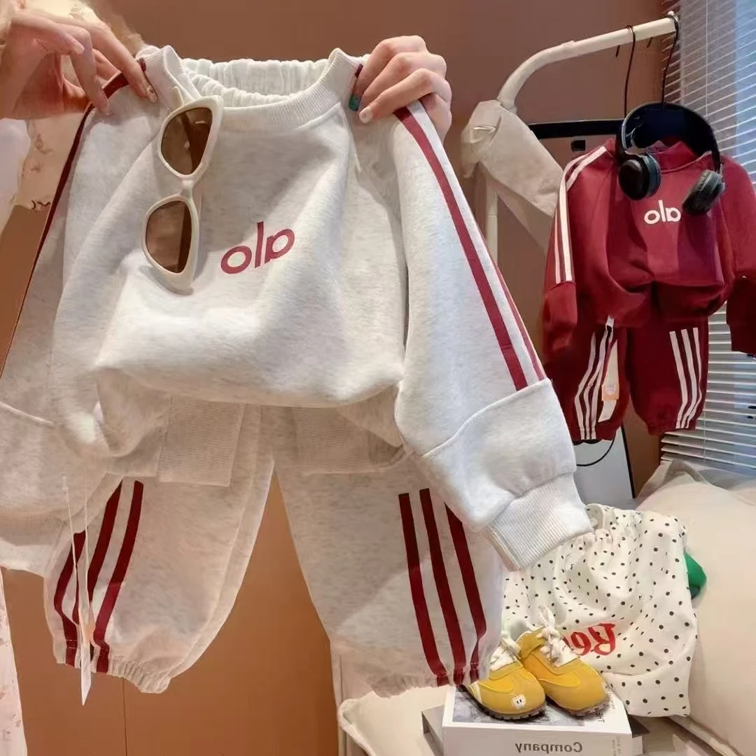 【秋上新】2025新款男女童卫衣卫裤套装韩版两件套