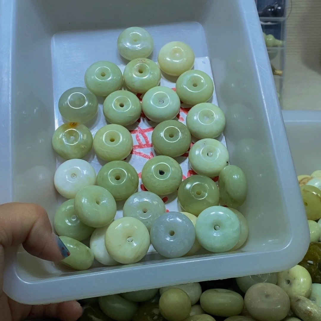 蛇纹石玉未镶嵌毛衣链45