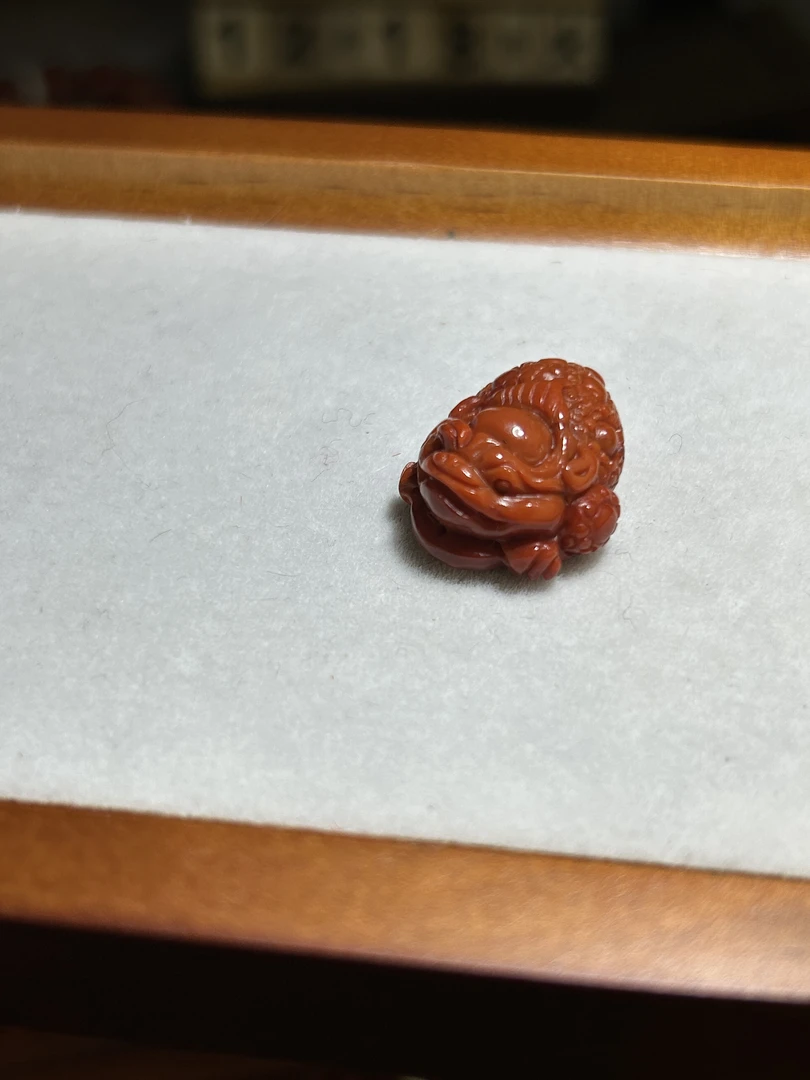 南红雕刻金蟾小摆件/157/多样性发其一