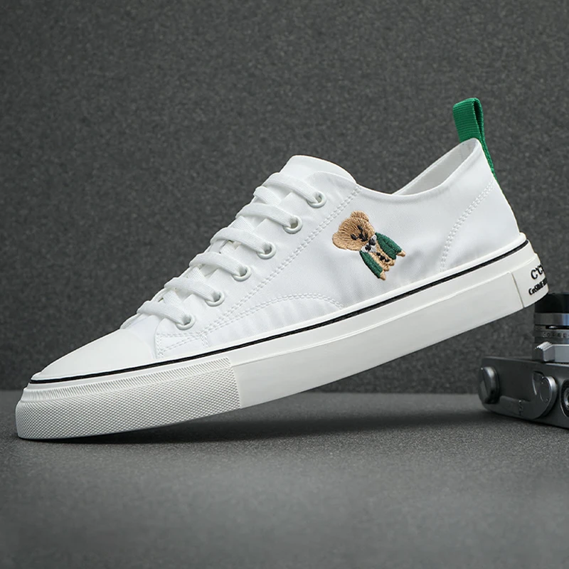 男鞋春季新款休闲板鞋男潮流百搭男士休闲透气冰丝布鞋子男帆布鞋