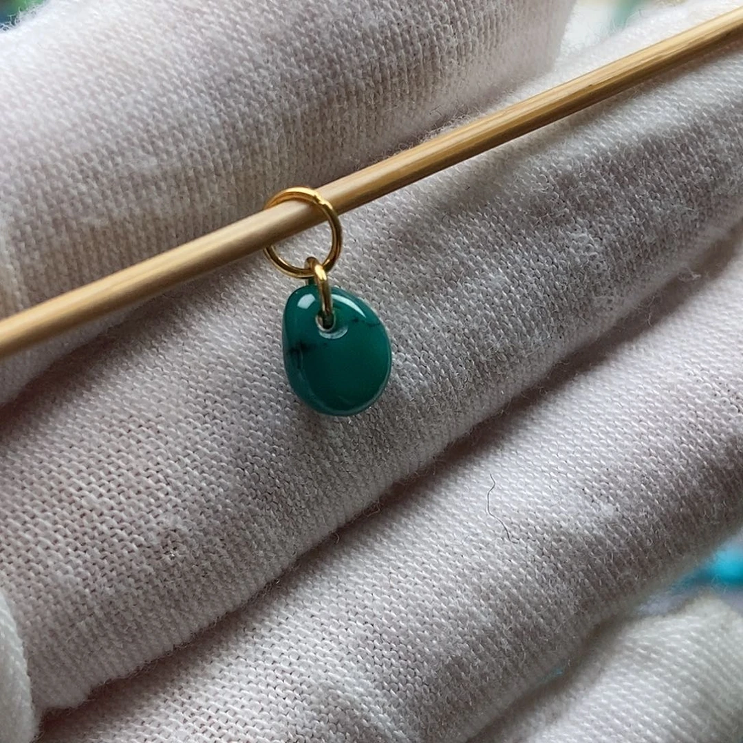 绿松石18K金镶嵌绿松石配饰