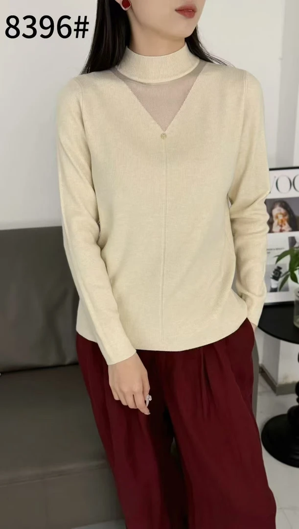 【晴晴百货】新款百搭针织打底上衣