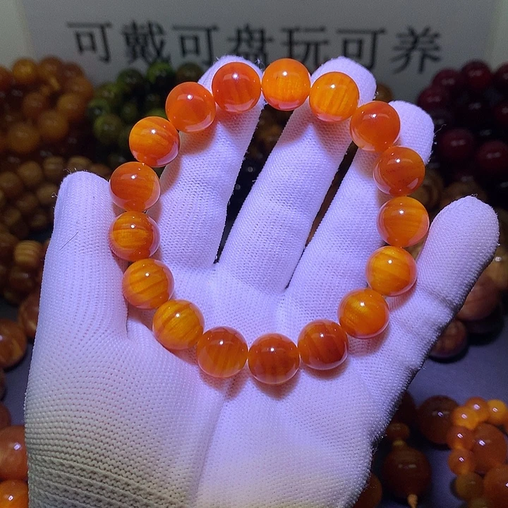 松木（琥珀木）手串/手链1.3 包浆高货