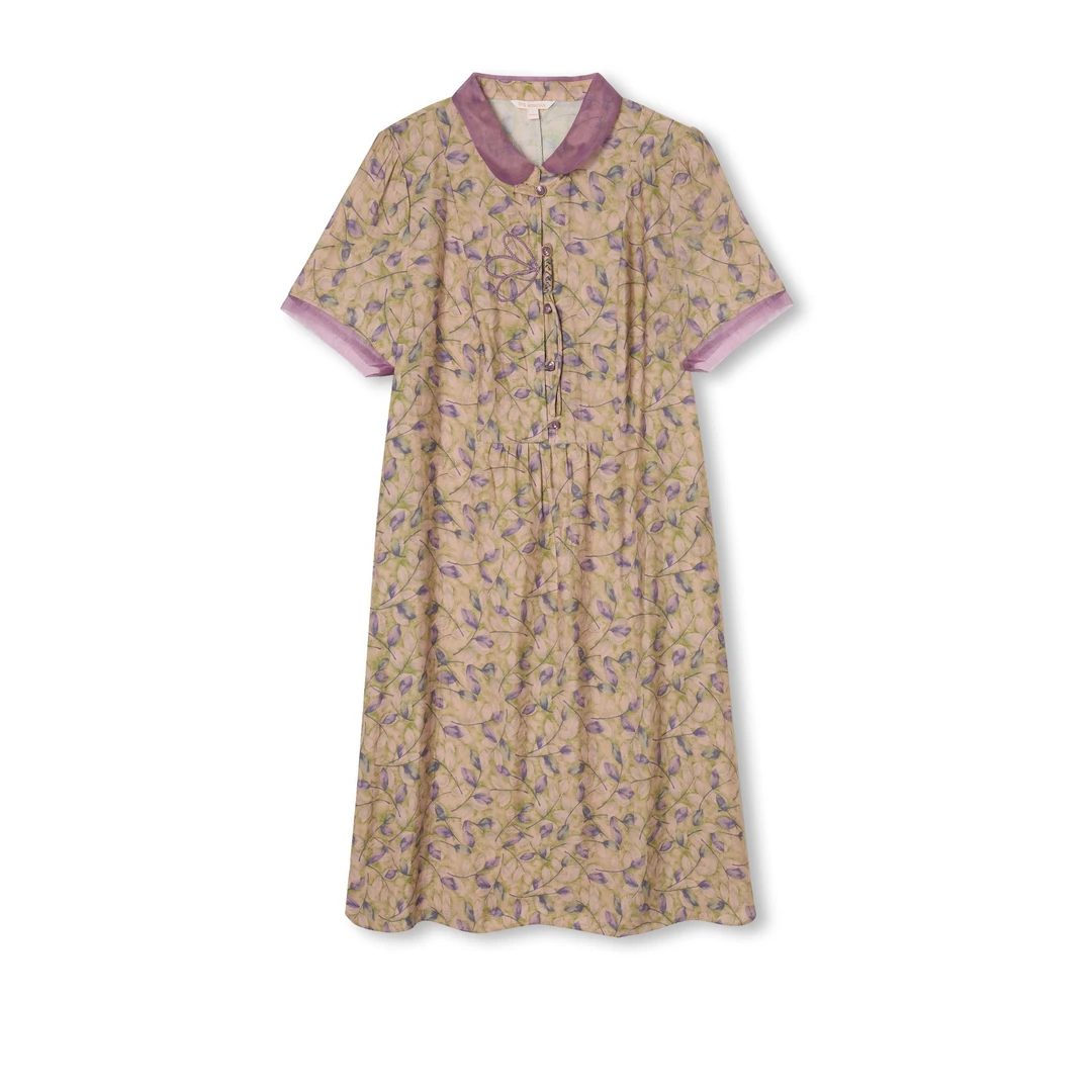 梦燕夏季女款时尚百搭气质大方宽松休闲舒适简约连衣裙BB02B5037