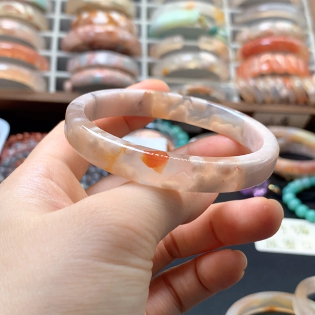【闪购商品】手镯玛瑙/玉髓未镶嵌彩*糖