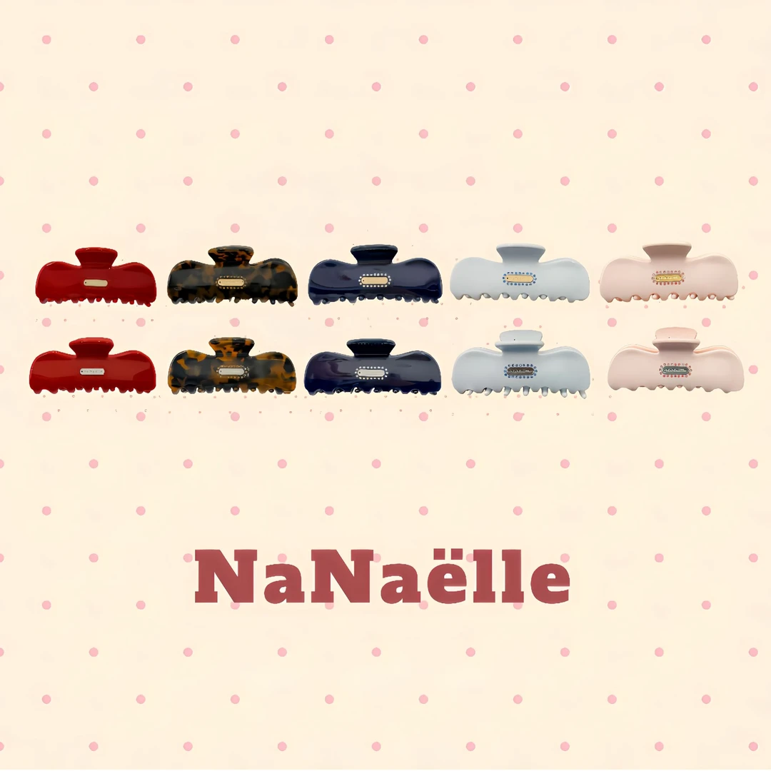 NaNaëlle 醋酸抓夹礼盒装 2026 新年红显白发饰马年轻奢侧边夹