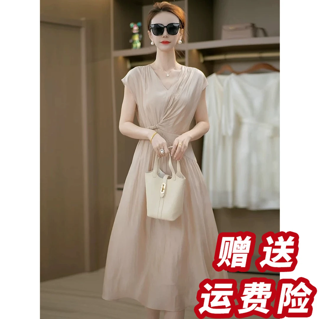 （赠送运费险）无袖连衣裙女装夏季2025款轻奢高级感气质裙子A5167