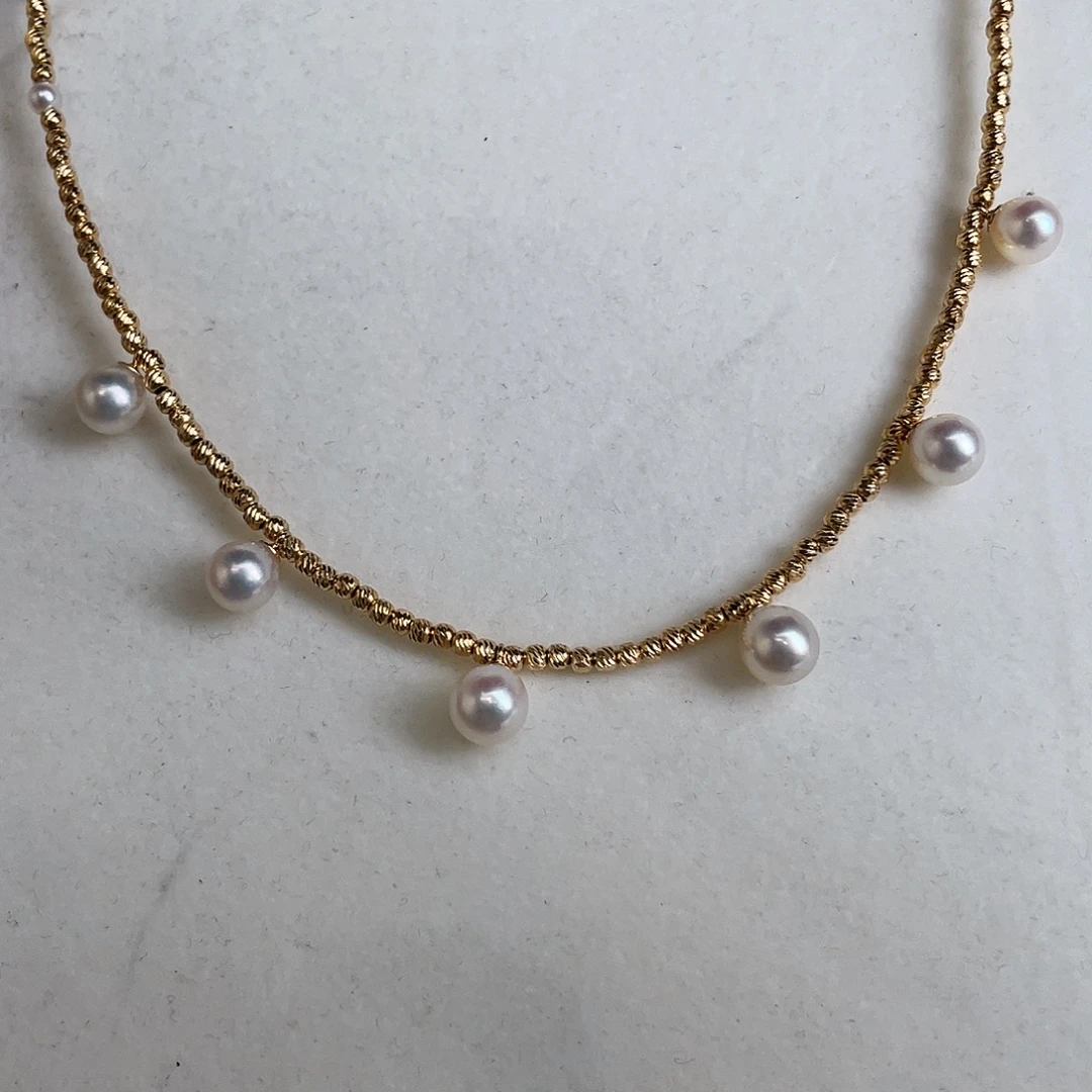 项链海水珍珠银S925镶嵌