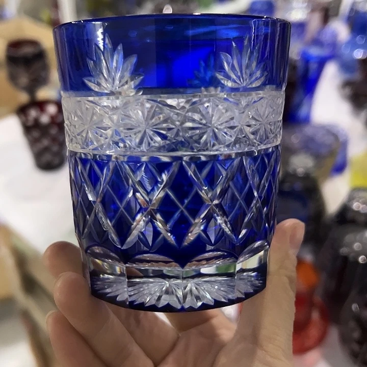 手柄款水晶玻璃微瑕一个