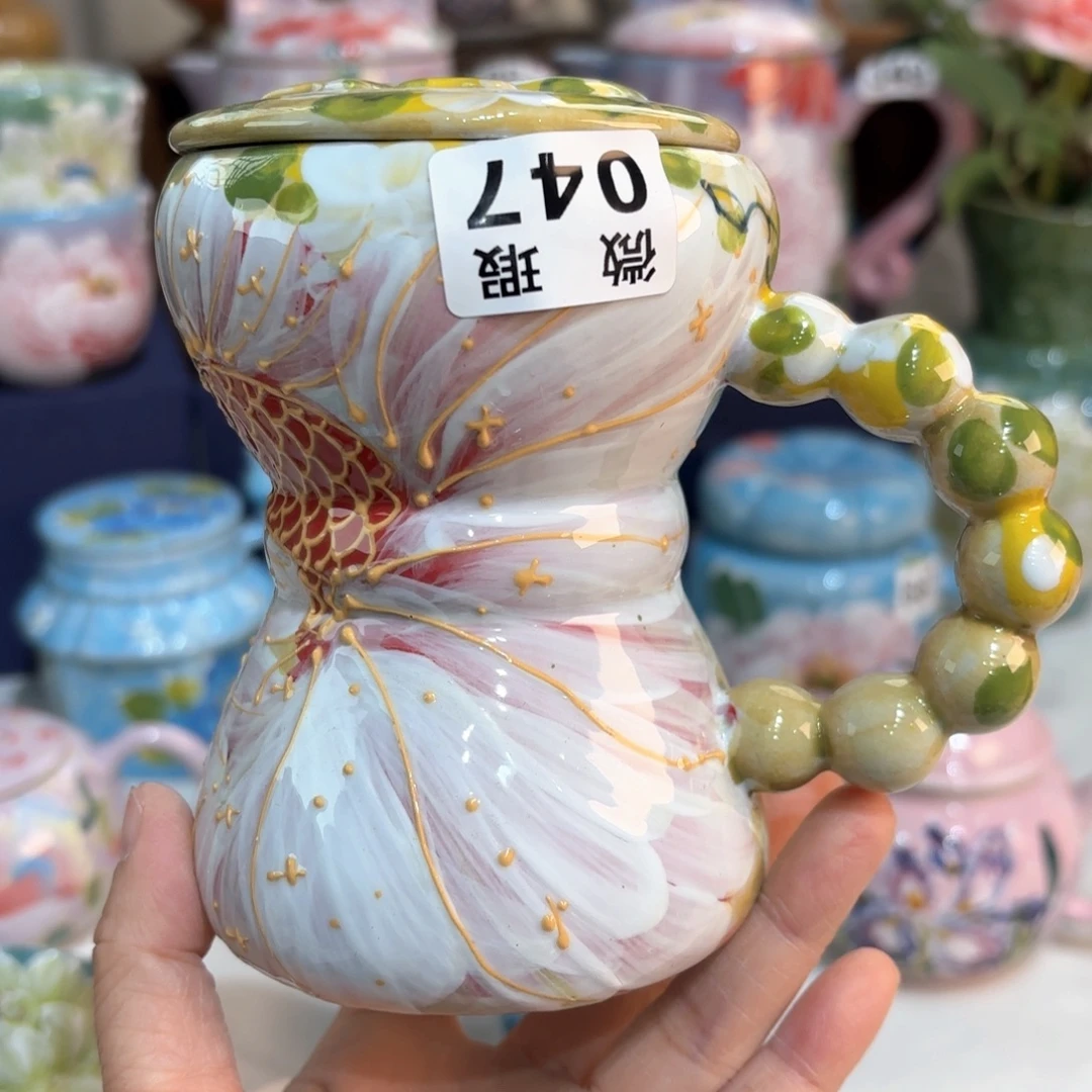 景德镇手绘高温釉下彩陶瓷茶具