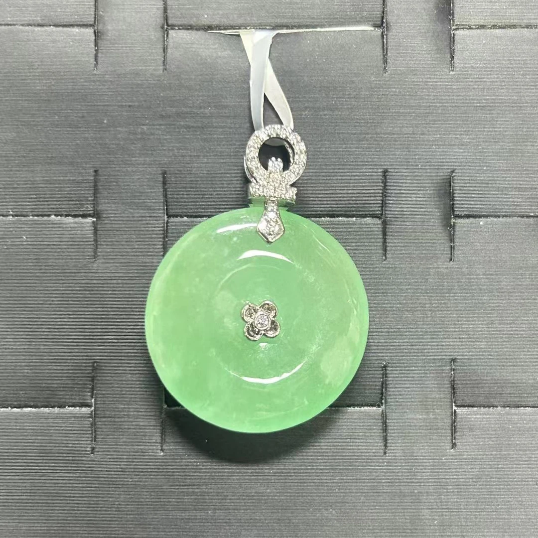 手链 绿翠色平安扣吊坠饰品