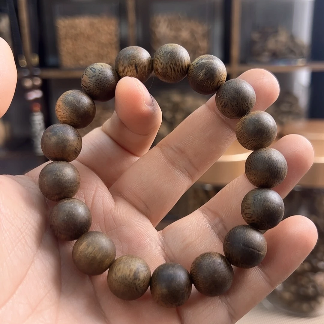 手串沉香13mm 13g圆珠单圈