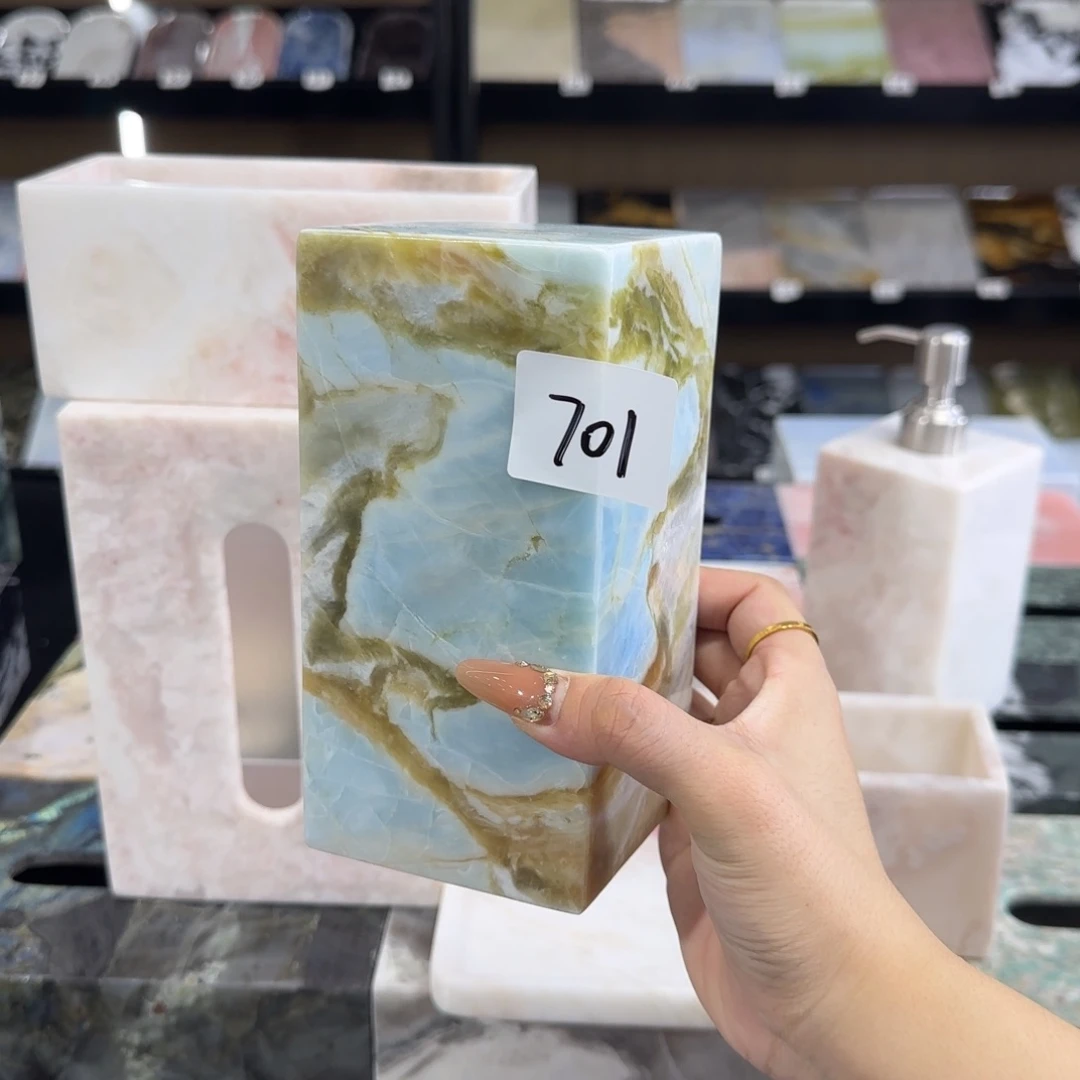 石材马尔代夫蓝氛围灯701